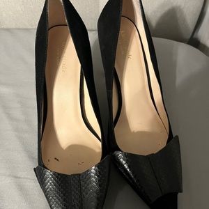 Kate Spade black suede pumps